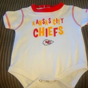 Reebok Kansas City Chiefs Baby Bodysuit  White, Red, Yellow New No Tags